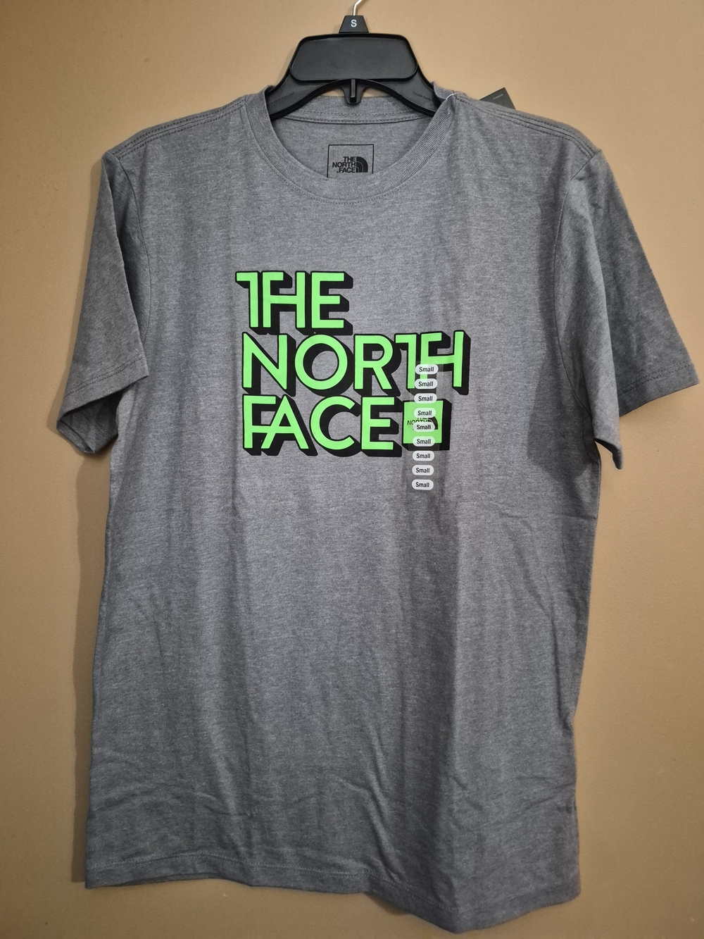 The North Face Men’s Small Heather Gray Short Sleeve Logo Tee